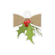 Тисненый тэг "Mistletoe" из коллекции Yuletide  (WeRMemory)  
