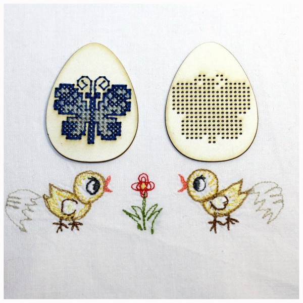 Заготовка для вышивки из чипборда Бабочка, коллекция "Пасхальные яйца", 1 шт. (Россия) 