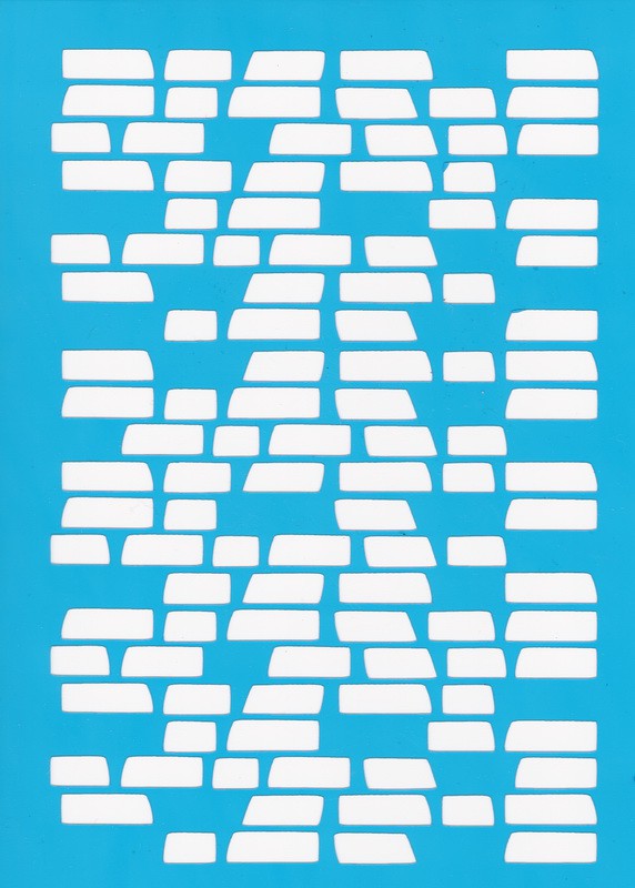 Трафарет пластиковый многоразовый 15*20 см "Старый кирпич" (Фабрика декору)