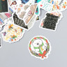Набор декоративных бумажных наклеек "Книжный червь", 50 штук (Китай)