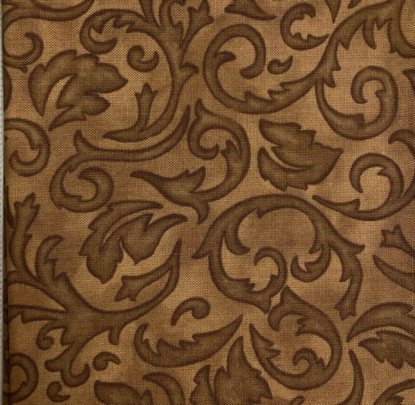 Отрез ткани для пэчворка, коллекция Ассорти СК, цвет Коричневый, 50*55 см, 100% хлопок (США)