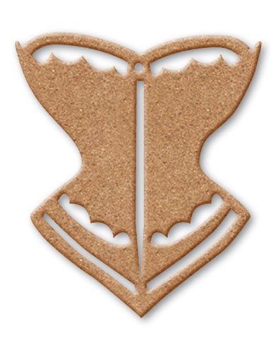 Заготовка для декорирования, Корсет 5,4*7 см, МДФ (Stamperia)  