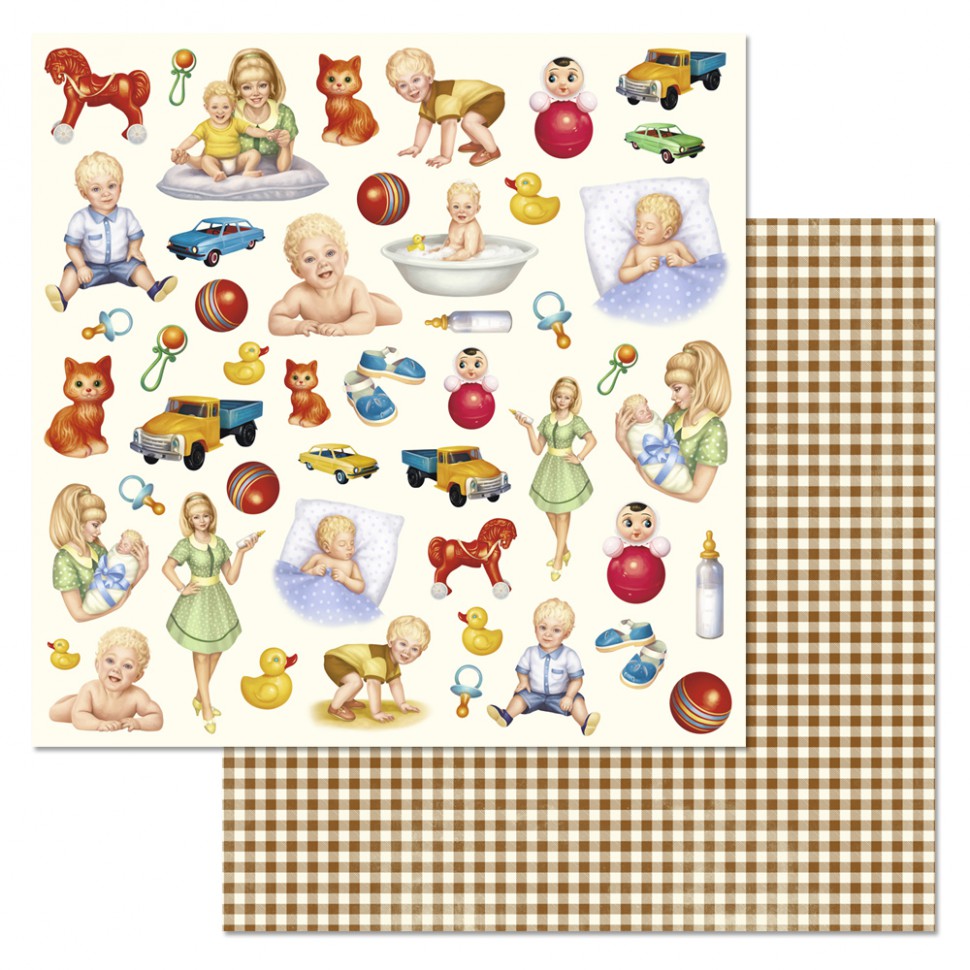 Бумага из коллекции "Шалунишка" Картинки (для вырезания) (ScrapMania)