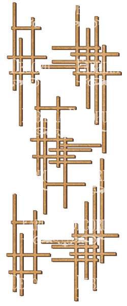 Набор декоративных элементов №126 Сетка (Фабрика Декору)  