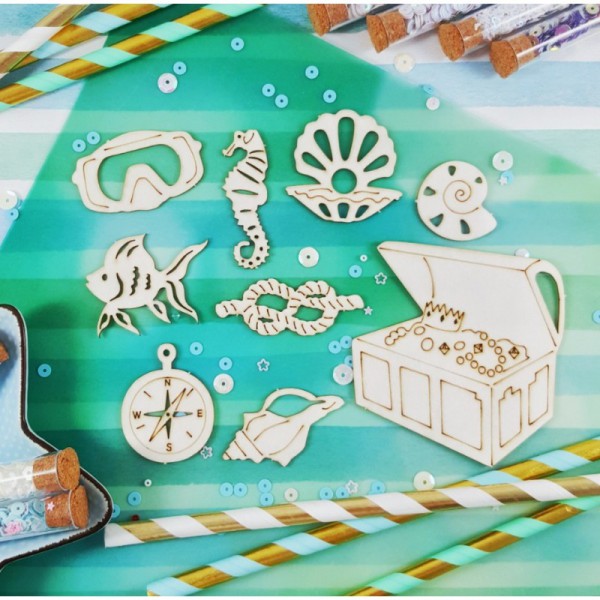 Набор чипборда  "Подводный мир" (Craftstory, Россия)