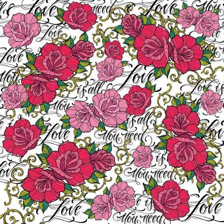 Салфетка рисовая для декупажа "Любовь" 50*50 см, 1 лист (Италия) 