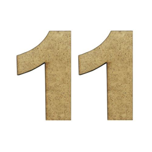Заготовка для декорирования Цифра 11, МДФ.