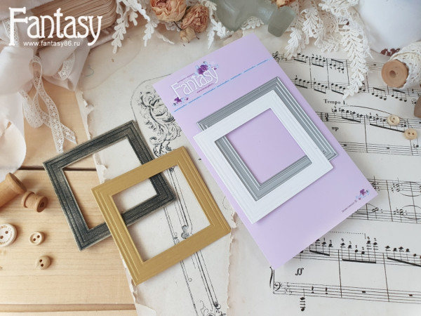 Нож для вырубки "Квадратная рамка с тиснением" (Fantasy, Россия)