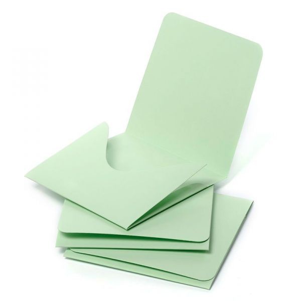 Заготовка для конверта под CD #5, картон, цвет Светло-зеленый (матовый), 1 шт.
