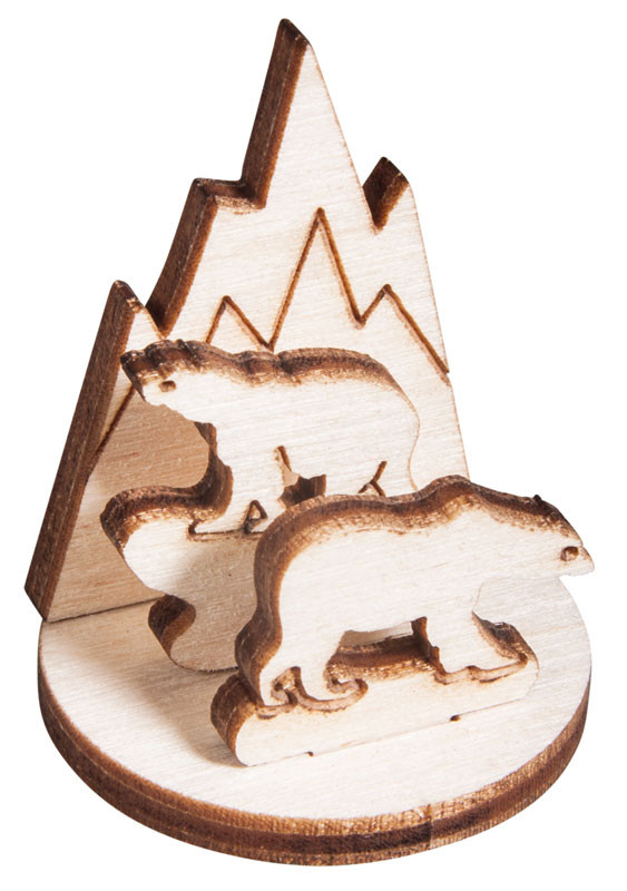 Набор декоративных элементов "Белые медведи" (Rayher)