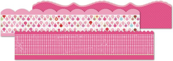 Бордюры тканевые самоклеящиеся из коллекции Cupcake Love (Little Yellow Bicycle)