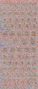 Контурные наклейки голографические "Цветочки", цвет Розовый (JEJE)