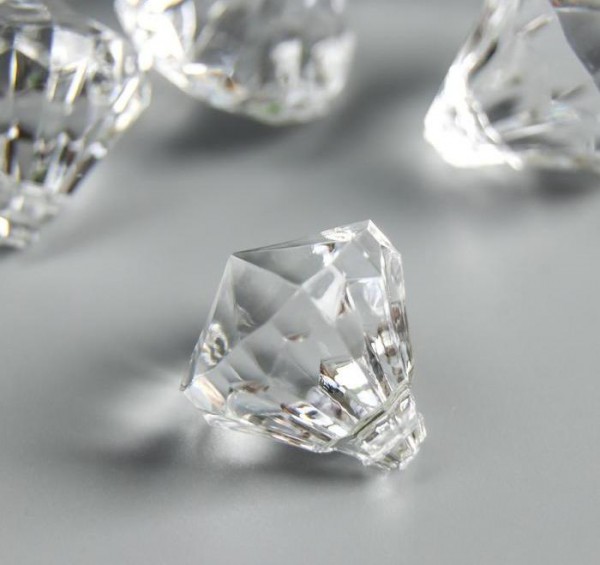 Декоративная акриловая бусина-подвеска "Кристалл", 1 штука (АртУзор)