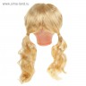 Волосы для кукол (парик), кудрявые с хвостиками, d=11-12 см, цвет Блондин