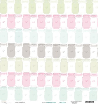Бумага из коллекции "Summer love" Баночки  (Каралiкi, Беларусь)
