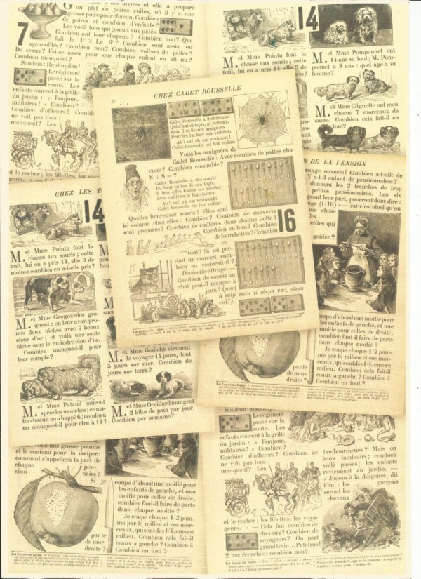 Бумага дизайнерская A4 "Энциклопедия"