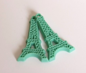 Объемная фигурка "Эйфелева башня", 1 штука, цвет Зеленый (Scrapberry's)