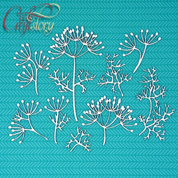 Набор чипборда "Ветки укропа" (Craftstory, Россия) 