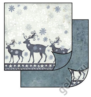Бумага для скрапбукинга "Северные олени" (Stamperia)