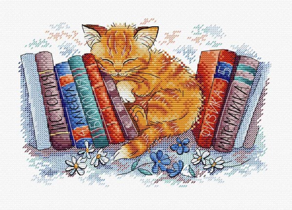 Набор для вышивки на канве Aida "В укромном месте" (М.П. Студия, "Жар-птица")