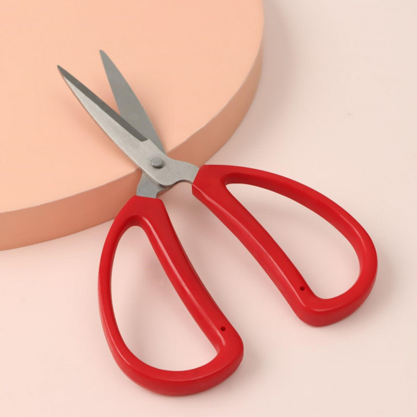 Хит! Ножницы универсальные, антискользящие, 6", 15,2 см, цвет красный
