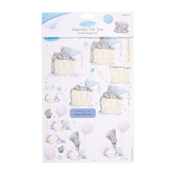 Набор бумаги и листов с высечками "День Рождения", 8 листов из коллекции Me To You (Docrafts)  