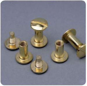 Винт для скрепления альбомов, 1 см, 1 шт., цвет Золото