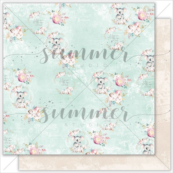 Лист бумаги из коллекции "Mother's tenderness" Miracle (Summer Studio, Россия)