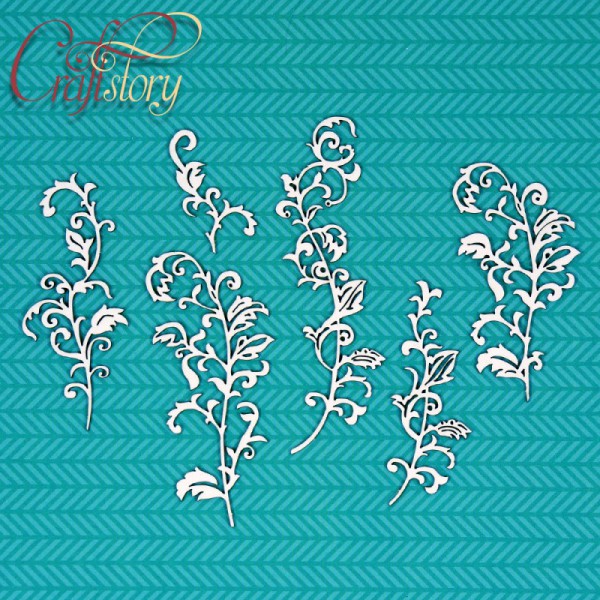 Набор чипборда  "Завитки Оливия" (Craftstory, Россия) 