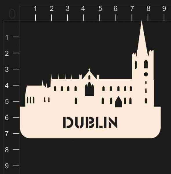 Фигурка из чипборда "Дублин" из коллекции География