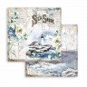 Набор бумаги 20*20 см Sea Dream "Романтика - Морская мечта", 10 листов (Stamperia) 
