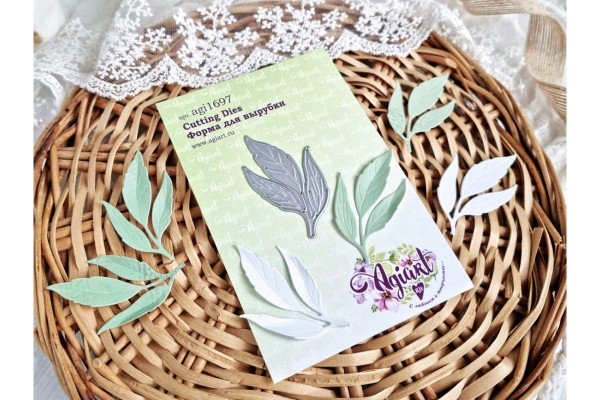 Нож для вырубки "Веточка эустомы №2" (Agiart, Россия)