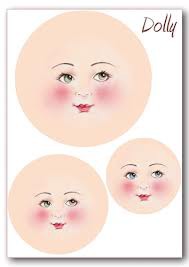 Лицо для изготовления кукол, 1 лист, войлок, подходит для FLSB02/FLSB04 (Stamperia)