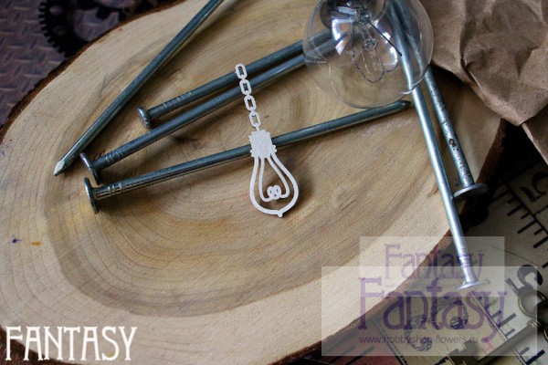 Чипборд из коллекции "Стимпанк" Лампочка (Fantasy, Россия)   