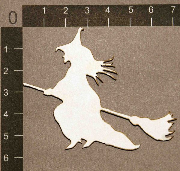 Фигура из чипборда "Ведьма на метле" из коллекции Ночь всех святых (Helloween) (byMamaYaga)