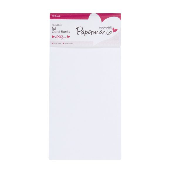 Набор заготовок для открыток с конвертами, цвет Белый, 10,5*21 см, 5 штук (Papermania)  