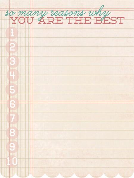 Тэг для журналинга "Так много причин, почему ты лучший (ая)!" (MME) 