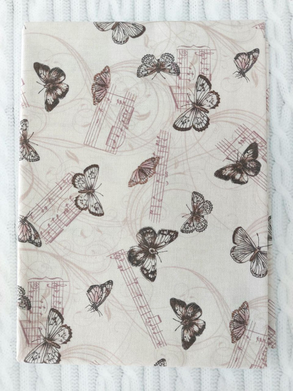 Отрез ткани для пэчворка, коллекция PEPPY 4500, цвет Бежевый, 50*55 см, 100% хлопок (США)