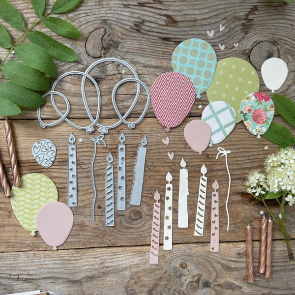 Набор ножей для вырубки "Хэппи бёздей" (MiMiCut, Россия)