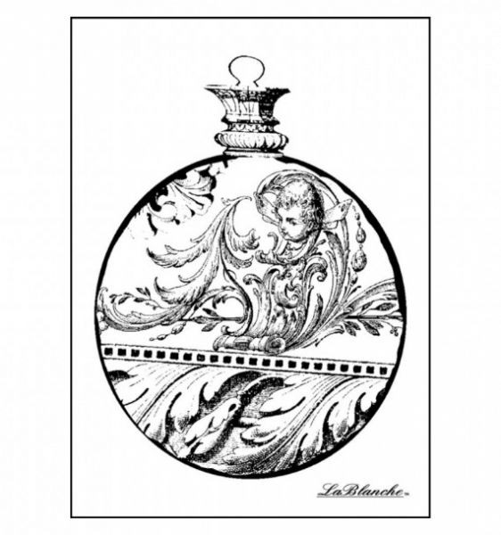 Штамп силиконовый утолщенный "Round Glas Ornament"/Орнамент в елочном шаре (LaBlanche) 