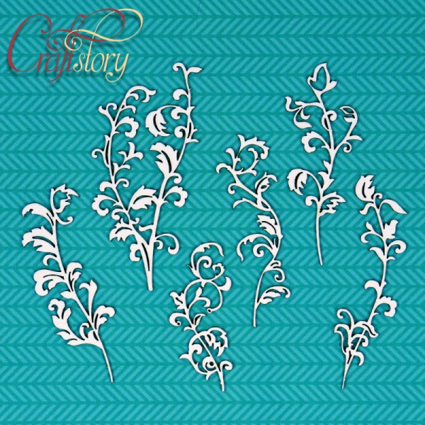 Набор чипборда  "Завитки Глория" (Craftstory, Россия)  