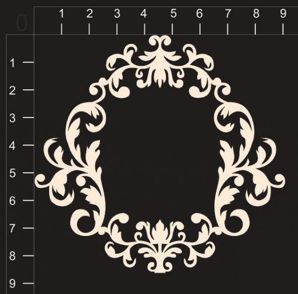 Фигура из чипборда "Рамочка Дамаск (By Mama Yaga, Россия) 