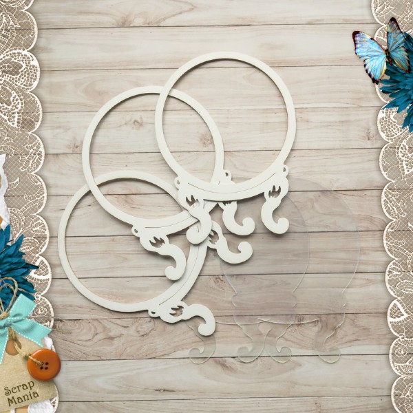 Украшение из чипборда из коллекции "Волшебник" Шейкер. Шар предсказаний, размер Большой/ Маленький (ScrapMania)  