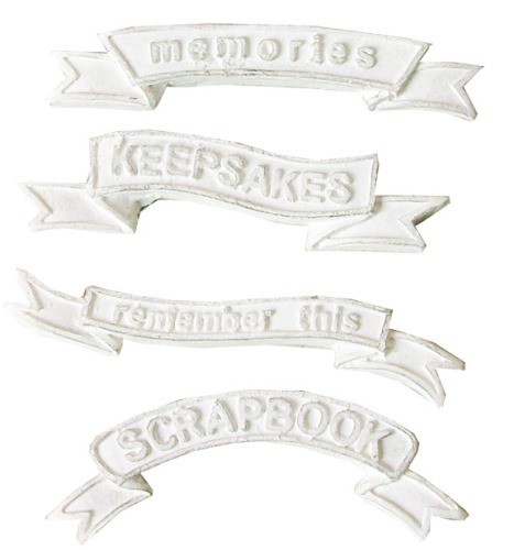 Украшение из гипса "Баннеры" (Melissa Frances)