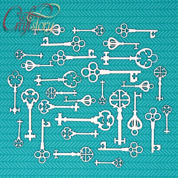 Набор чипборда  "Старинные ключи" (Craftstory, Россия)
