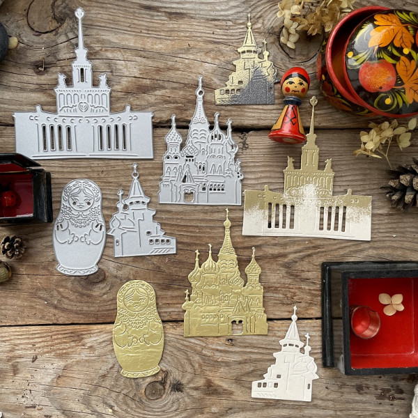 Набор ножей для вырубки "Москва златоглавая" (MiMiCut, Россия) 