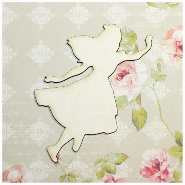 Фигурка из чипборда из коллекции "Алиса в Стране чудес" Алиса в полёте (Россия)