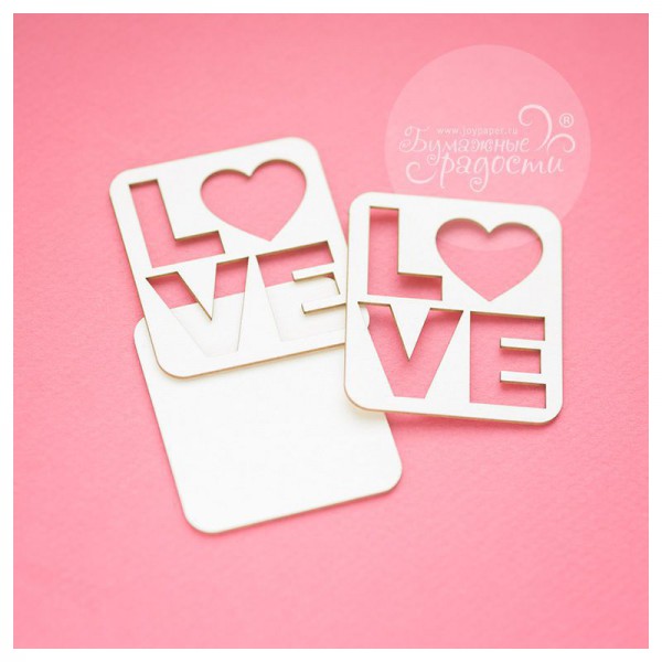 Шейкер-основа LOVE, 6 см (Joy Paper, Россия) 