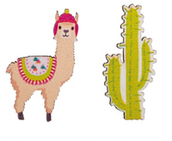Набор деревянных фигурок "Лама и Кактус", 2 шт. (Rayher)  