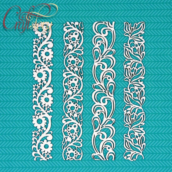 Набор чипборда  "Растительные бордюры" (Craftstory, Россия) 